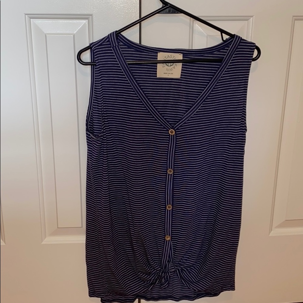 Button up tank top